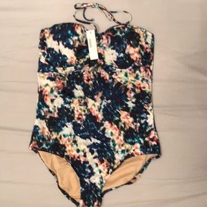 J Crew water color one piece swimsuit